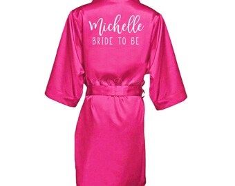 Pink Bridesmaids RobeBridesmaids RobePink and Navy Bridesmaid RobesPink Bridal RobeCotton Pink Bridal Party RobesSuzanne/'s Garden.