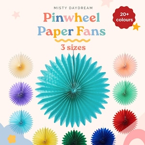 Pinwheel Party Paper Fan Party Supplies Decoration Backdrop Props Wall Decor Photo Booth