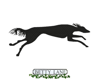 Saluki Sighthound Dog Embroidery Design in 9 Formats.  For the 4x4, 5x7 & 6x10  {BL199}