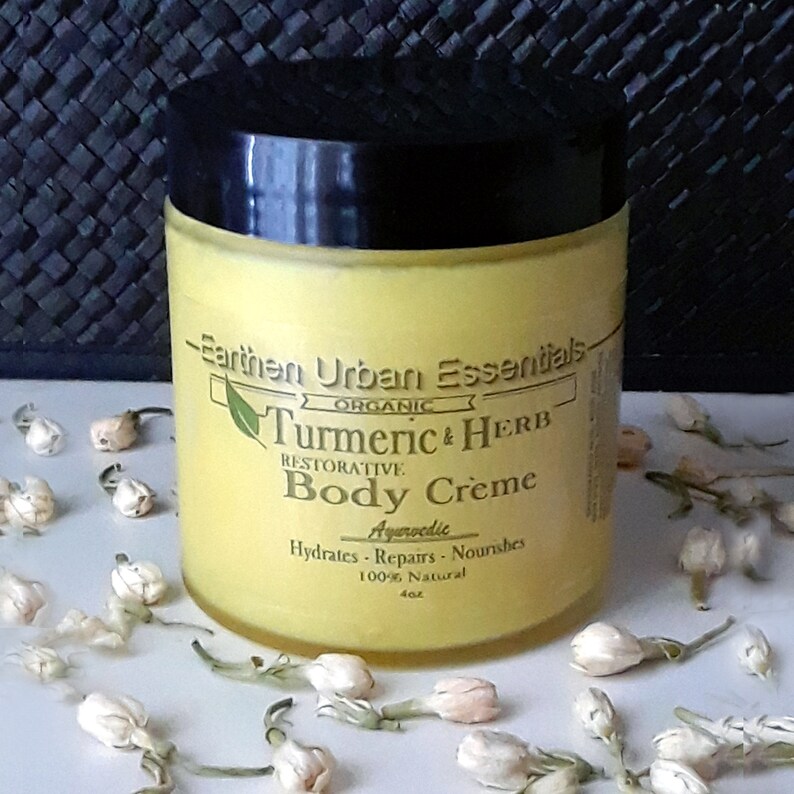 Turmeric & Herb Body Creme organic Dry Skin Cream Etsy