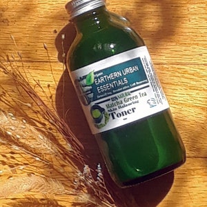 Organic Matcha Facial Toner: Vegan, For Oily/Acne Skin (8oz)