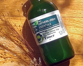Matcha Purifying Facial Toner: Organic, Oily Skin, Combination Skin, Acne prone ,Vegan, Face toner, Face Cleanser,skin balancing,clarifying