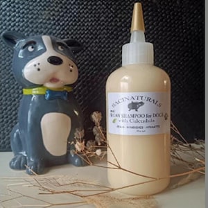 Champú orgánico para perros con argán y caléndula: acondicionador, vegano.