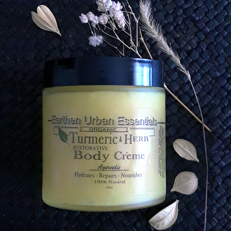 Turmeric & Herb Body Creme organic Dry Skin Cream Etsy