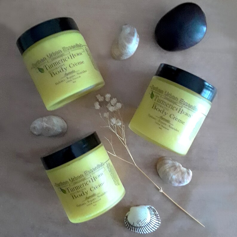 Turmeric & Herb Body Creme organic Dry Skin Cream Etsy