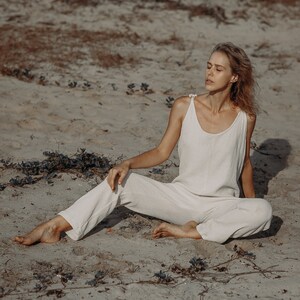 Organic cotton romper womens top