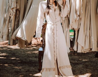 boho button up maxi dress