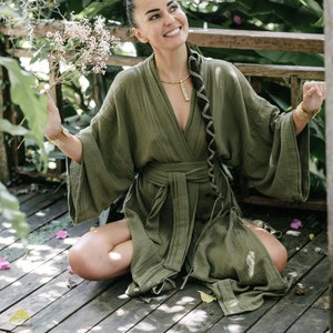 Olive green beach cover up on sale
