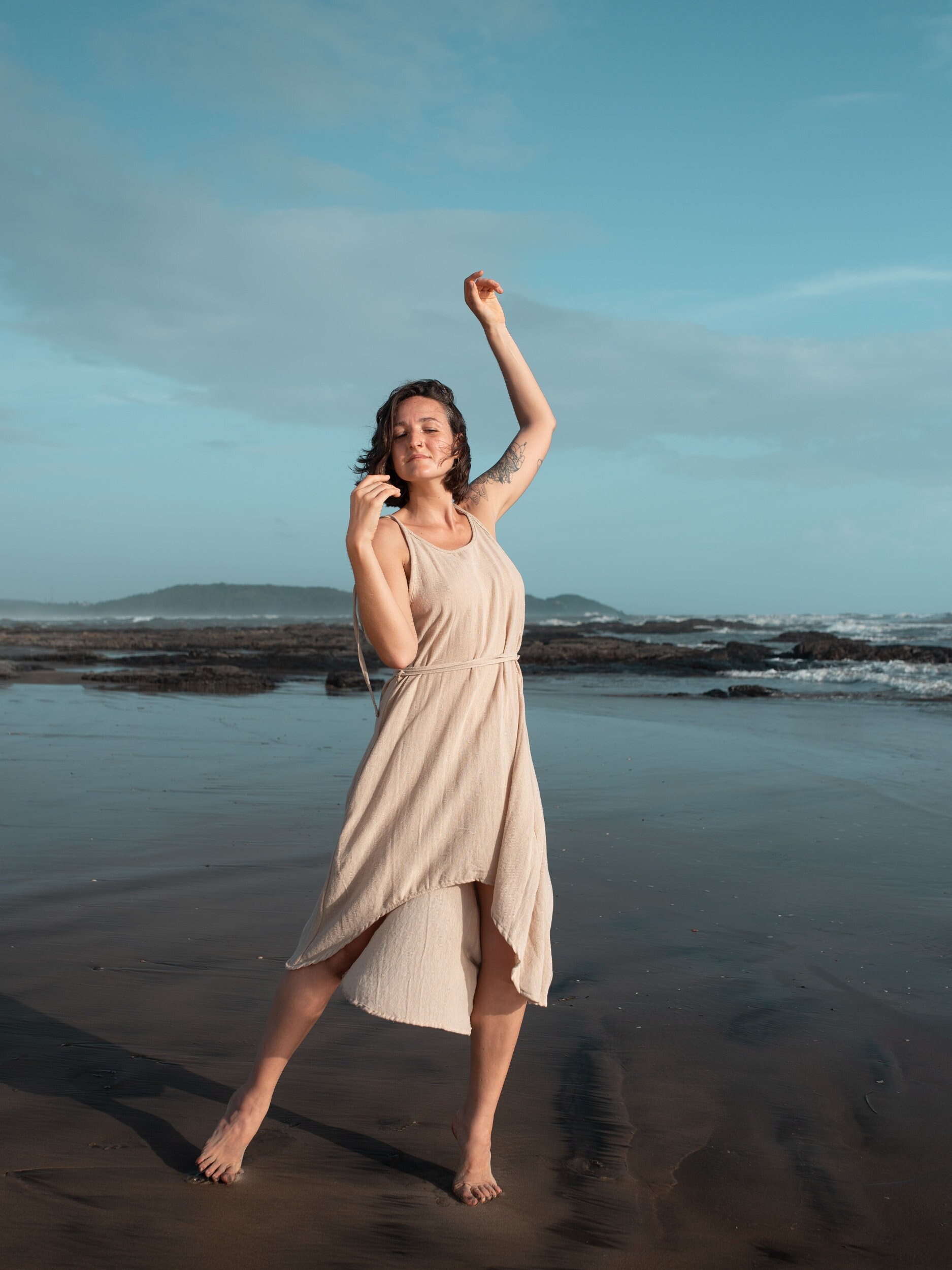 boho asymmetrical dress Asymmetric Dress/beige Midi Dress/open Back Bohemian Dress/natural Beige wedding dress with Long Sleeves Aritzia | Dresses | Pay With:335 Qs (Silkroll Fee: $8.38) Pair it with your