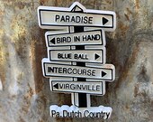 Vintage Pennsylvania Dutch Country Rubber Refrigerator Magnet Tourist Tourism Vacation Hershey Amish Mennonite Lancaster Horse Buggy Barn