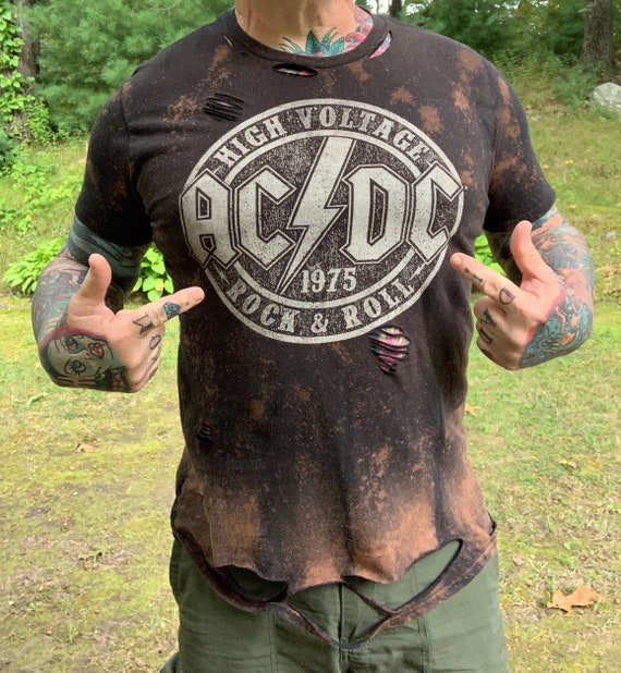 Acdc Ac Dc Angus With Horns Licensed Adult T Shirt All Sizes Newvisagenc Com