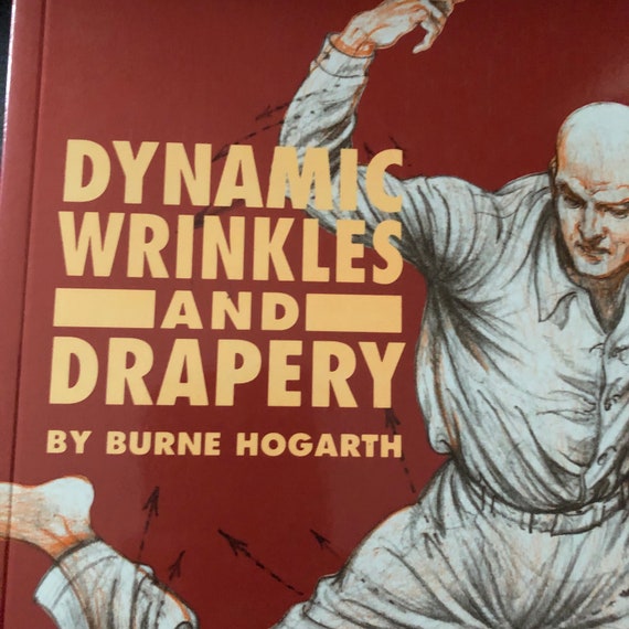 Vintage Drawing Wrinkles Drapery Book 1995 Clothing Artwork Etsy
