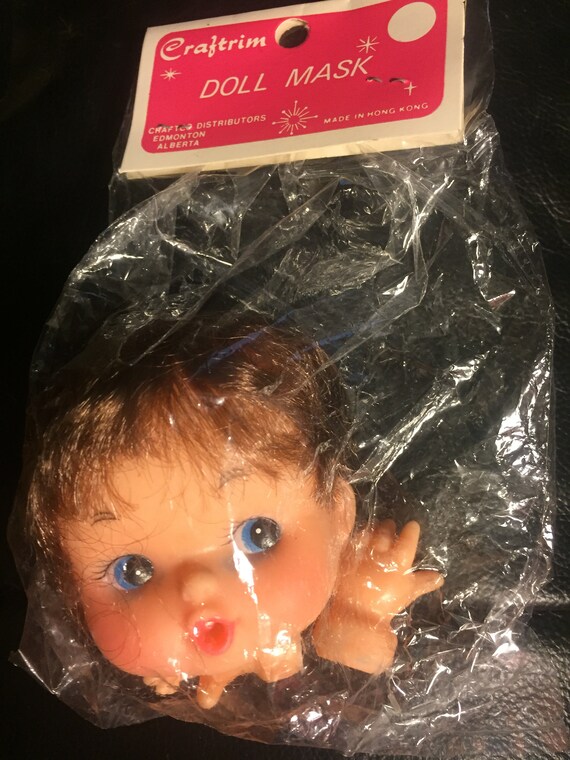 Vintage Rubber Doll Head and Hands Face Doll Making Cloth Doll Etsy