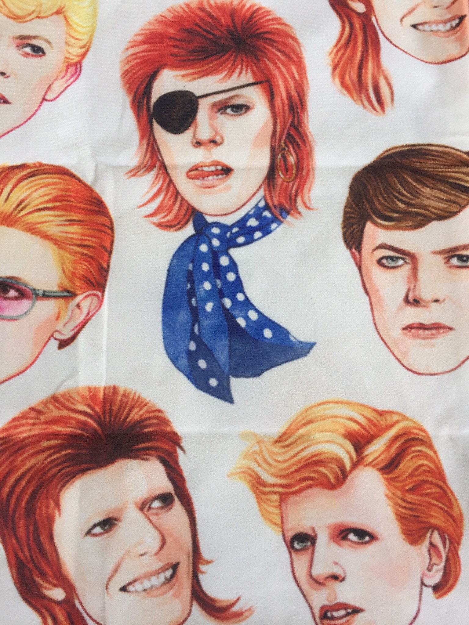 Best Of Bowie Custom Pillowcase Ziggy Stardust Aladdin Sane Glam