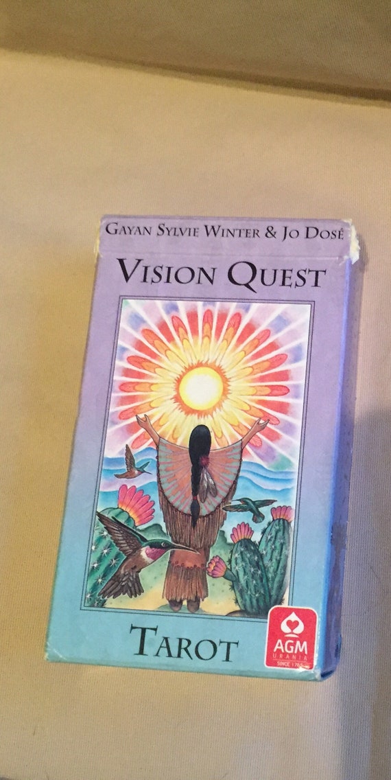 1998 Vision Quest Tarot Cards Native American Wisdom Occult Etsy