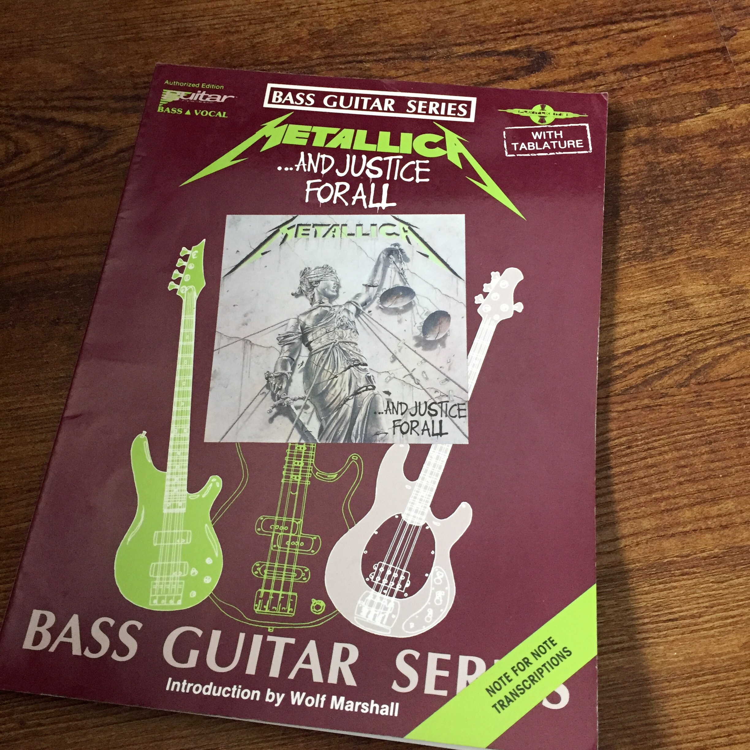 Metallica Bass Guitar Tab Sheet Music Cliff Burton Fender