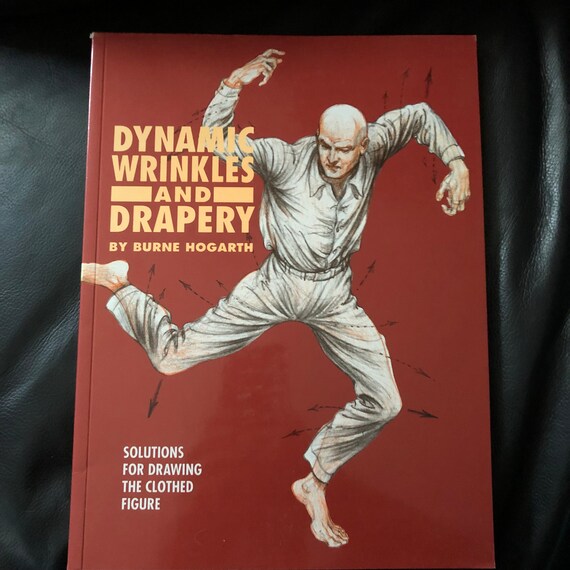Vintage Drawing Wrinkles Drapery Book 1995 Clothing Artwork Etsy