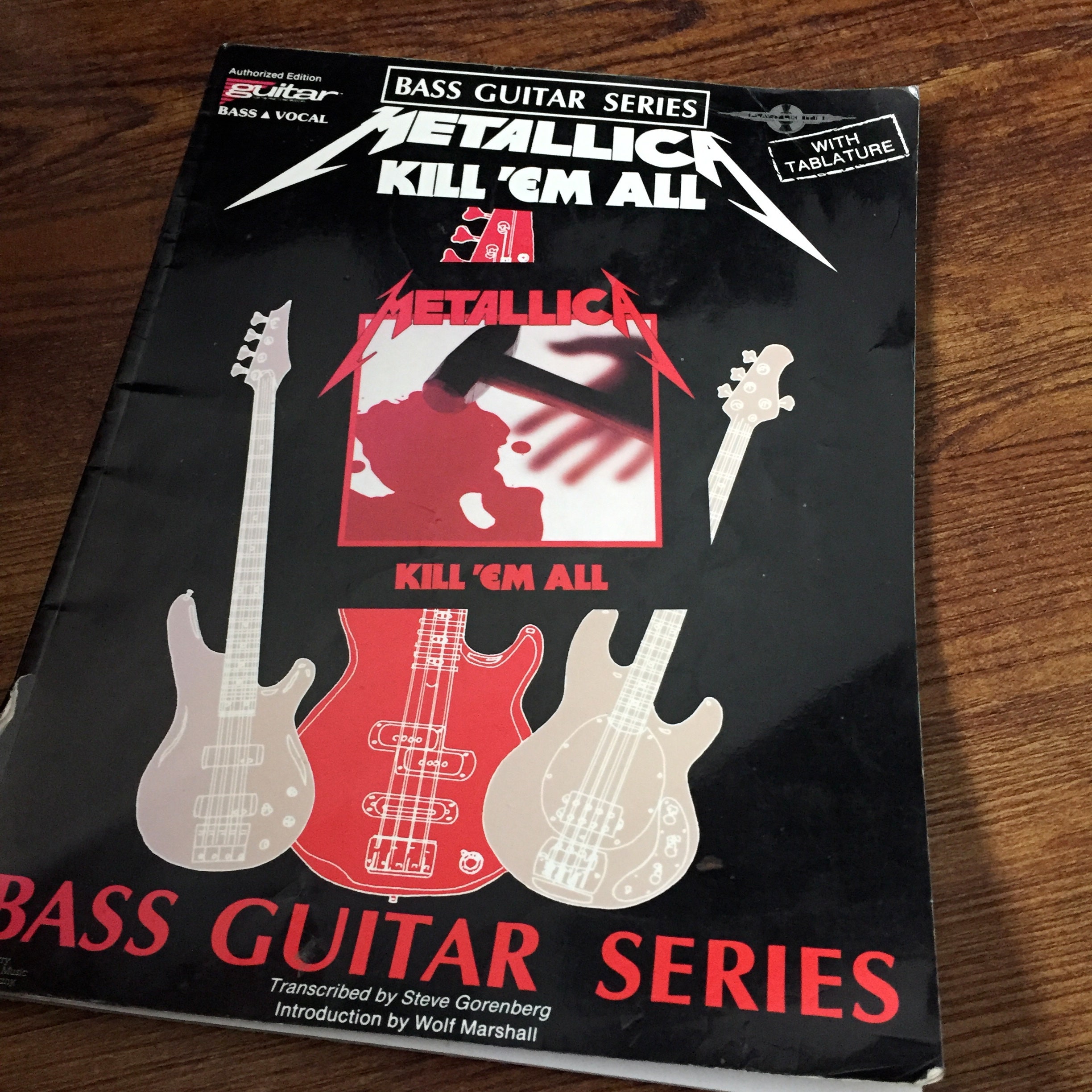 Metallica Bass Guitar Tab Sheet Music Cliff Burton Fender