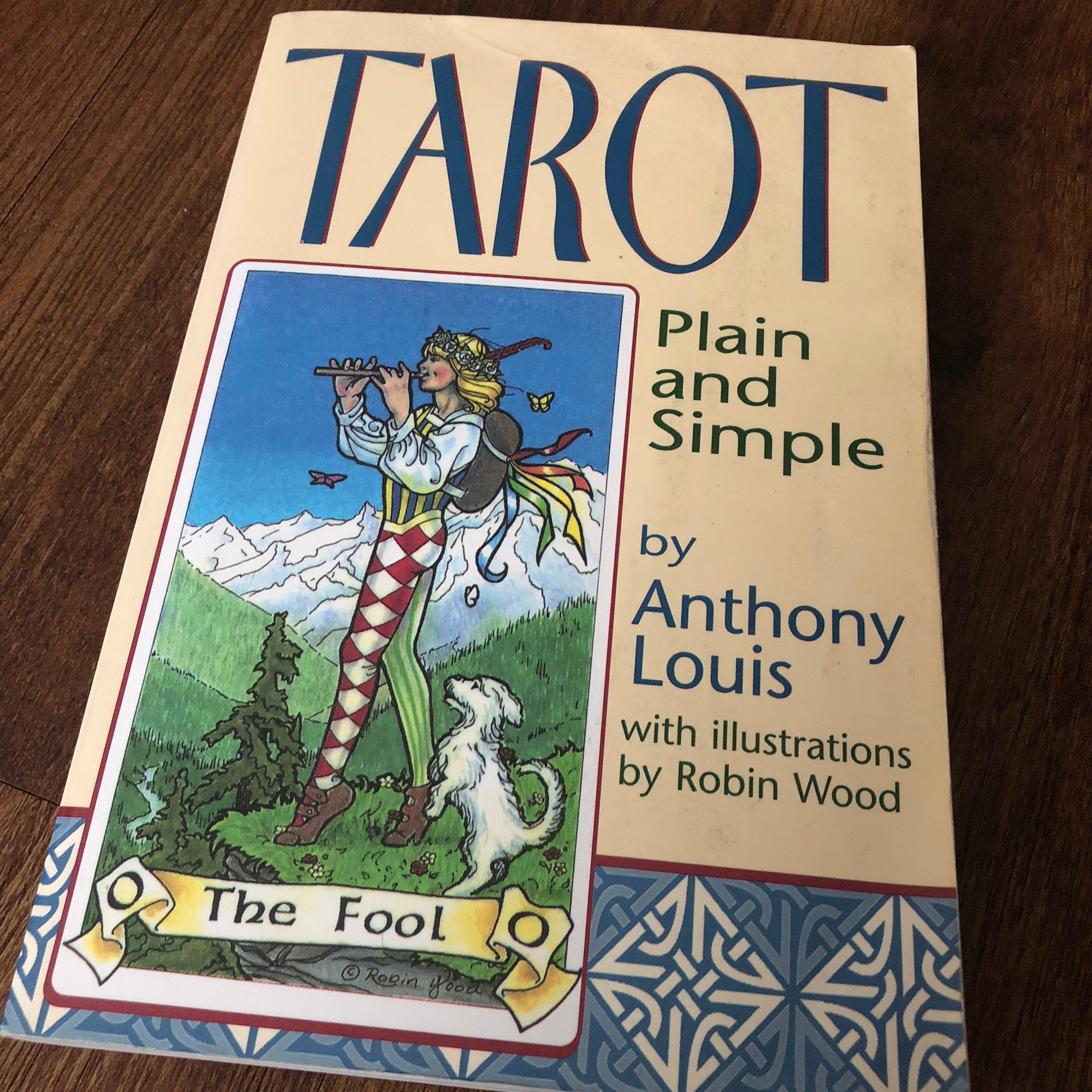 Tarot Plain Simple 2002 Softcover Book Witch Horror Occult - 