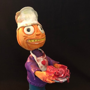 Halloween/Valentine&#39;s Day bobble head pumpkin candy container