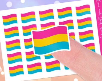 Pansexual Flag Happy Planner Stickers