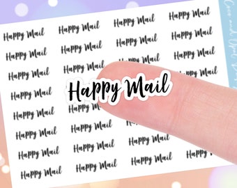 Happy Mail Script Planner Stickers