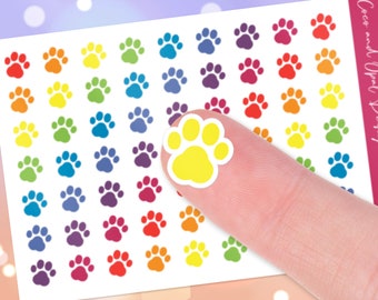 Cat and Dog Paw Planner Stickers