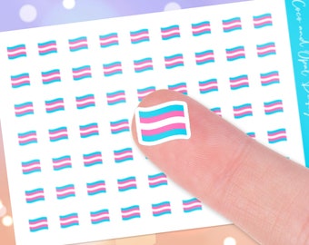 Cute Transgender Flag Stickers