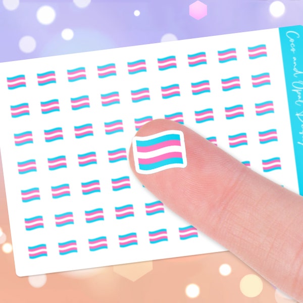 Cute Transgender Flag Stickers