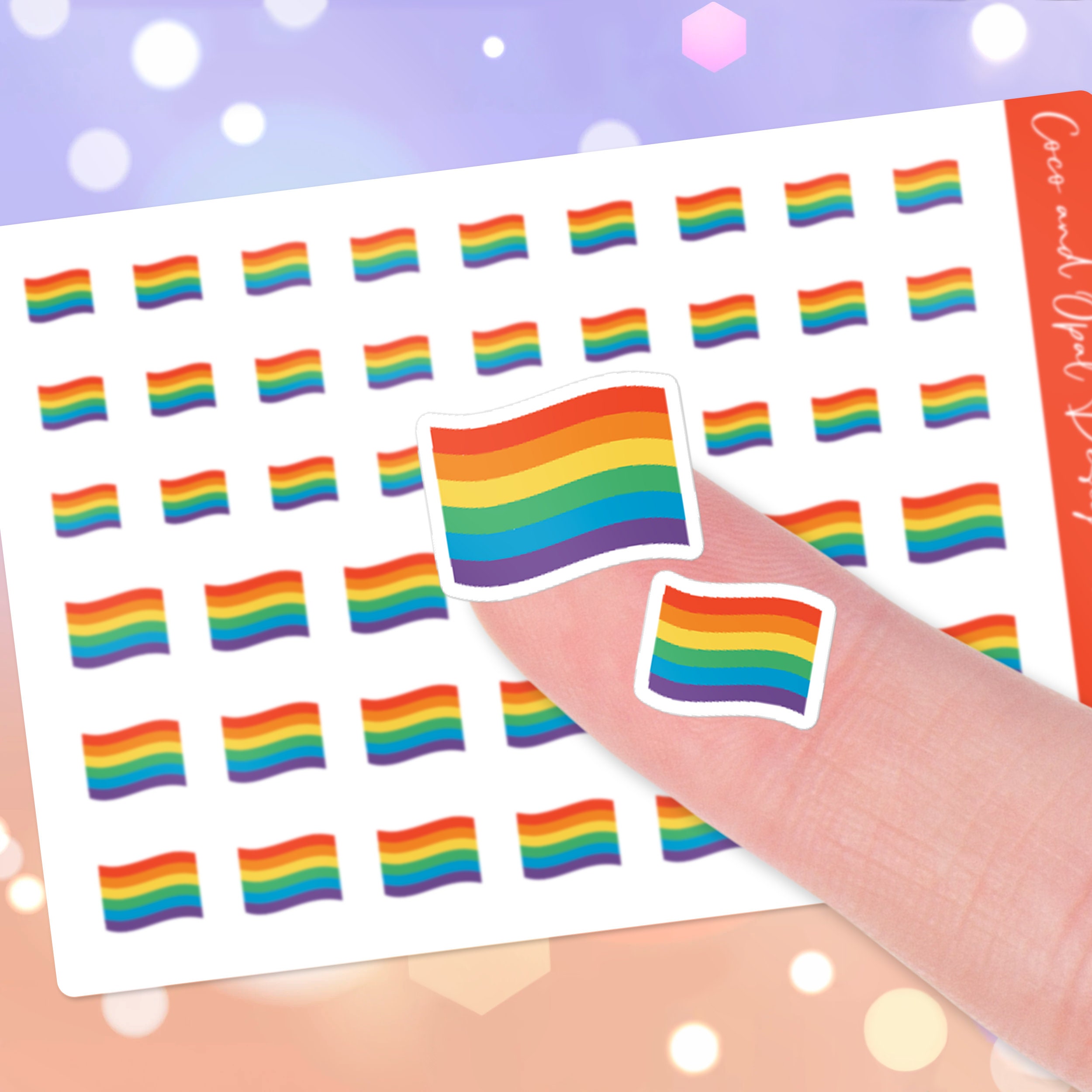 318 Pack Pride Flags and 30Pcs Pride Stickers, Mini Handheld LGBTQ