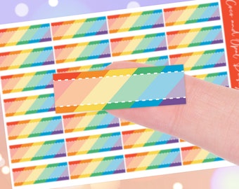 Rainbow Functional Planner Stickers for Erin Condren and Happy Planner Vertical