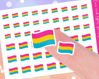 Pansexual Flag Bujo Sticker Stickers