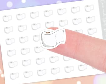 Toilet Paper Icon Planner Stickers