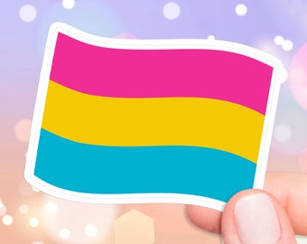 Pansexual Pride Flag Die Cut Sticker