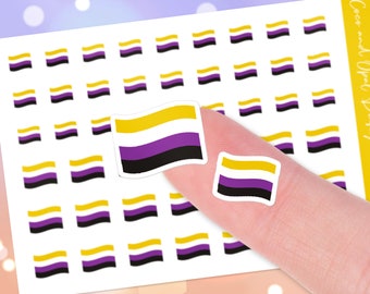 Non-Binary Flag Stickers