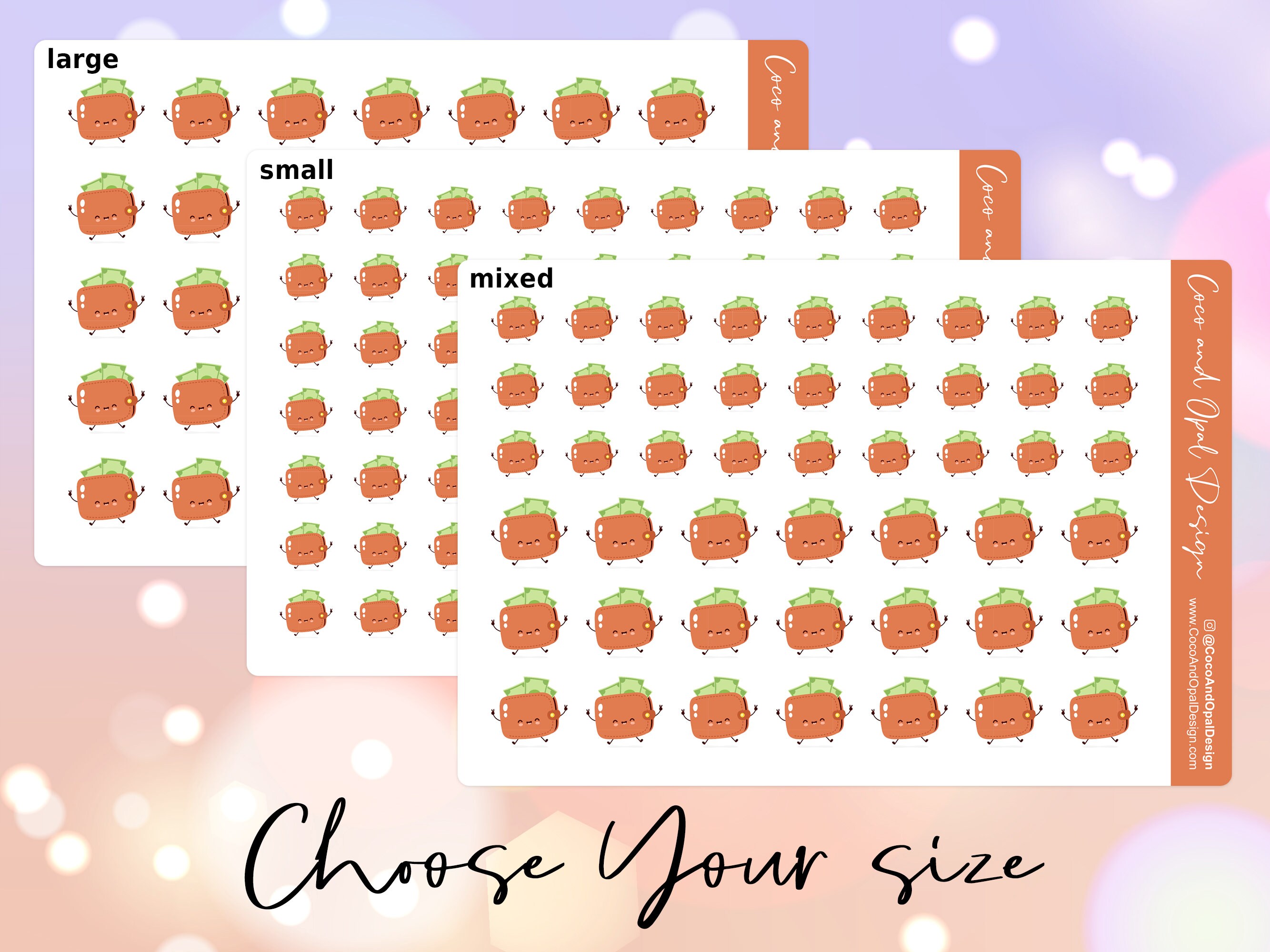 Kawaii Money Planner Stickers for Budgeting in Small and Large | Etsy