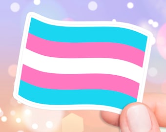 Transgender Pride Flag Die Cut Sticker