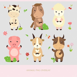 PNG, PNG Digital, Digital overlay, overlay, digital download , stock, cutout,, cow,horse, sheep, pig, goat, bull