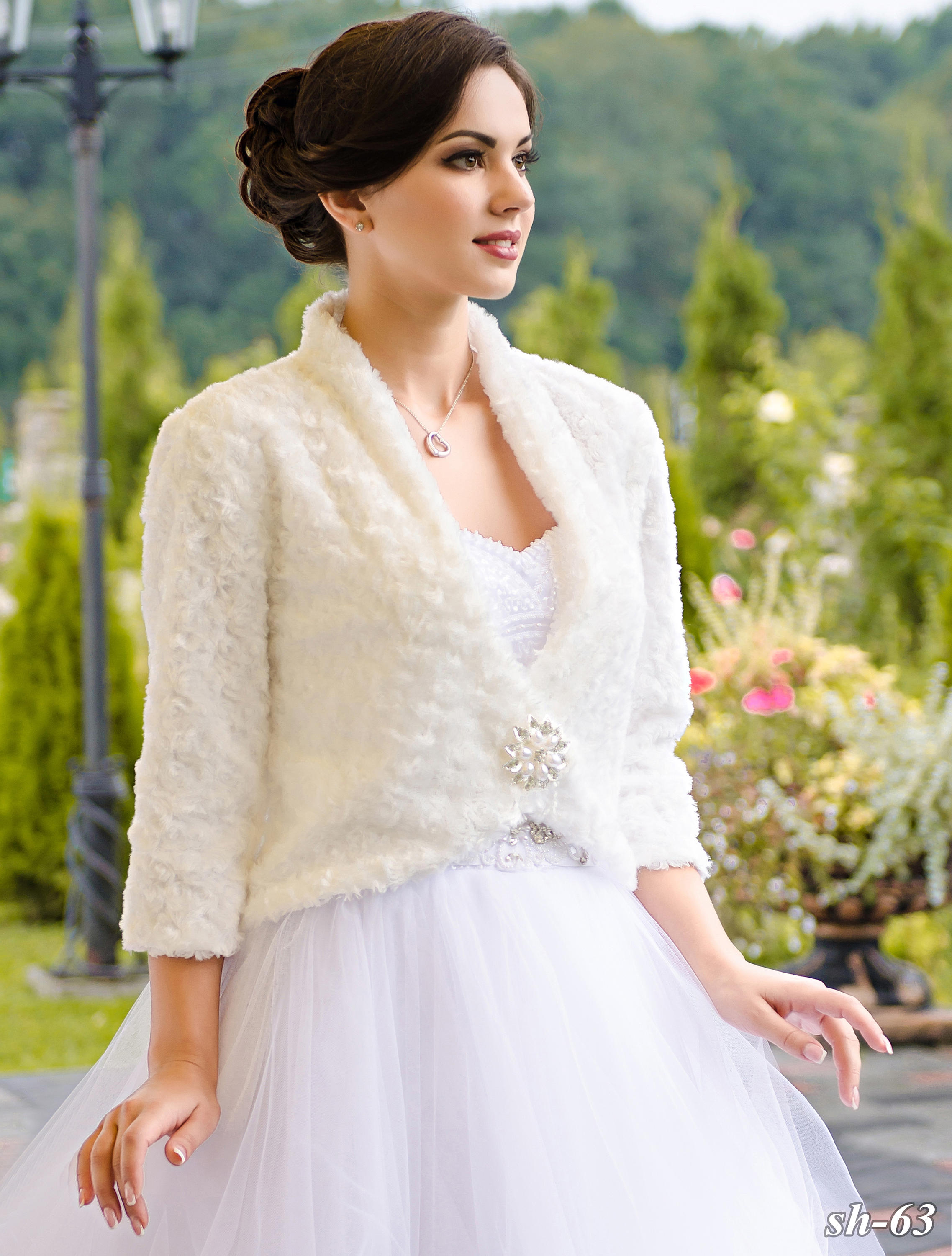 Wedding Coat Penelope from NYC Bride,Winter Coat, Bridal Coat, Bridal Bolero, Wedding Jacket, Faux Fur Coat