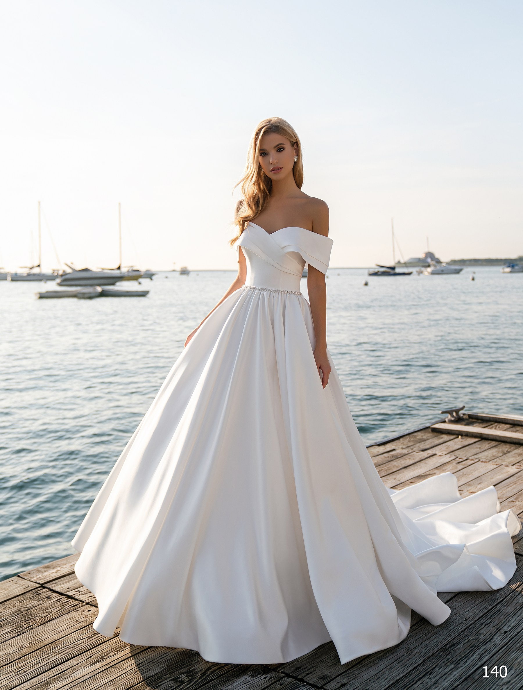 Ball Gown Wedding Dress 140 Short Sleeves Wedding Dress off the