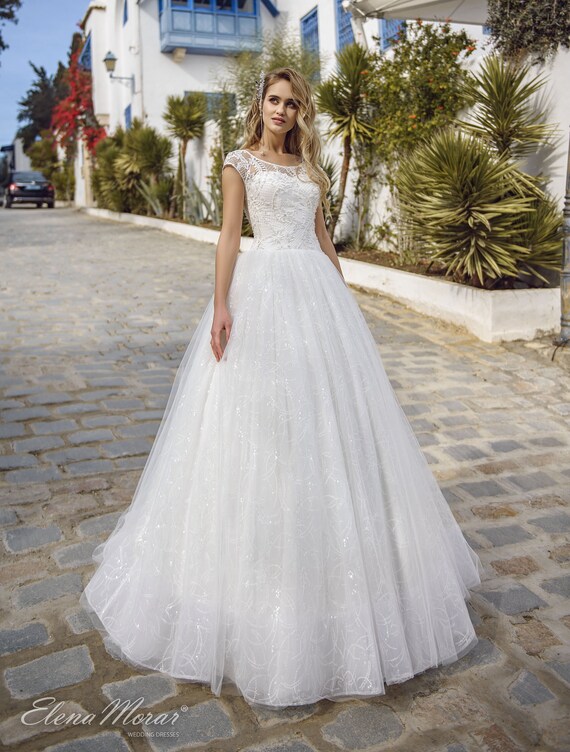 Wedding Dress Laylaball Gown Wedding Dresslace Wedding Dress Etsy