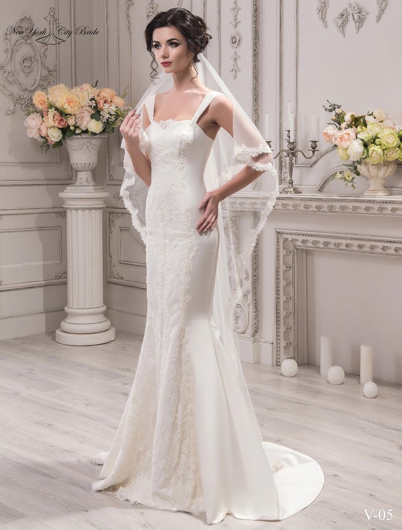 Chapel veil,Lace veil Wedding Veil Amanda,Bridal veil Ivory veil Chapel length veil Cathedral veil White veil