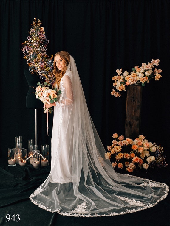 Wedding Veil Oriana Bridal Veil Chapel Veil Cathedral Veil