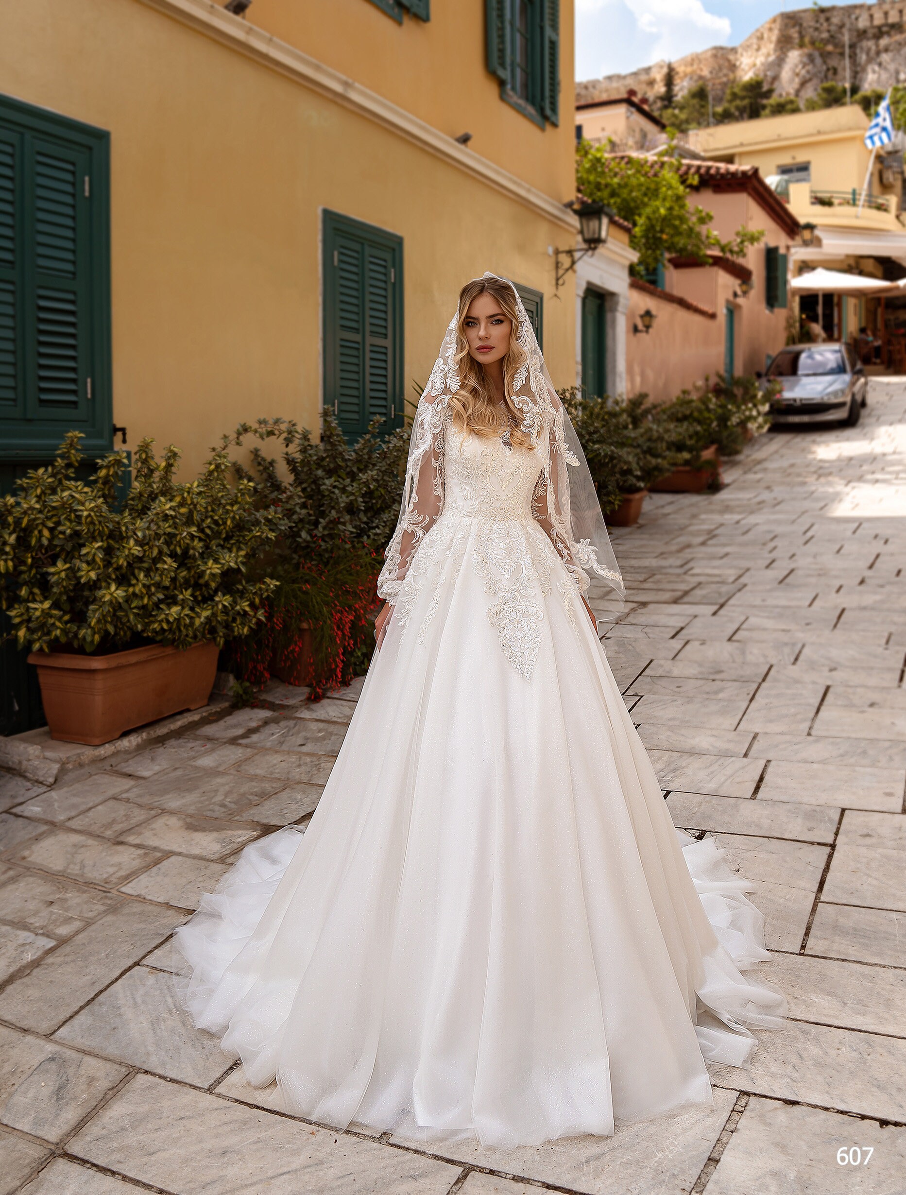 A-line Wedding Dress 607 Long Sleeves Wedding Dress Bridal - Etsy Canada