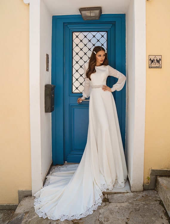 Vestido de novia A-Line GEORGIA vestido de novia vestido de - Etsy España Vestido de novia A-Line GEORGIA vestido de novia vestido de - Etsy España