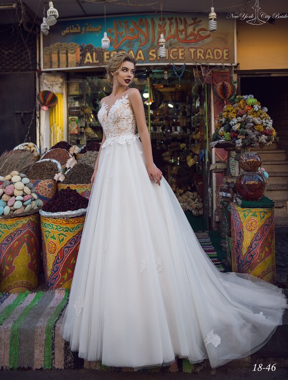 Wedding Dress Alaa From Nyc Bridelace Wedding Dress Wedding Etsy