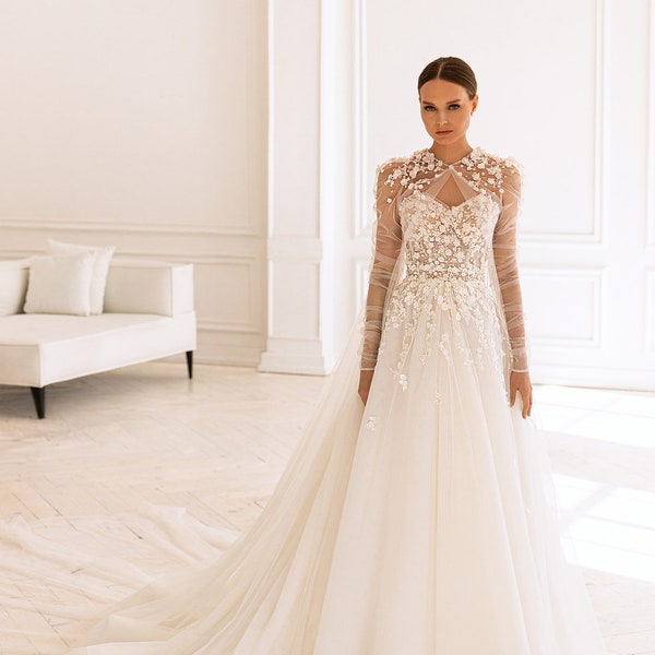 A Line Wedding Dress - Etsy