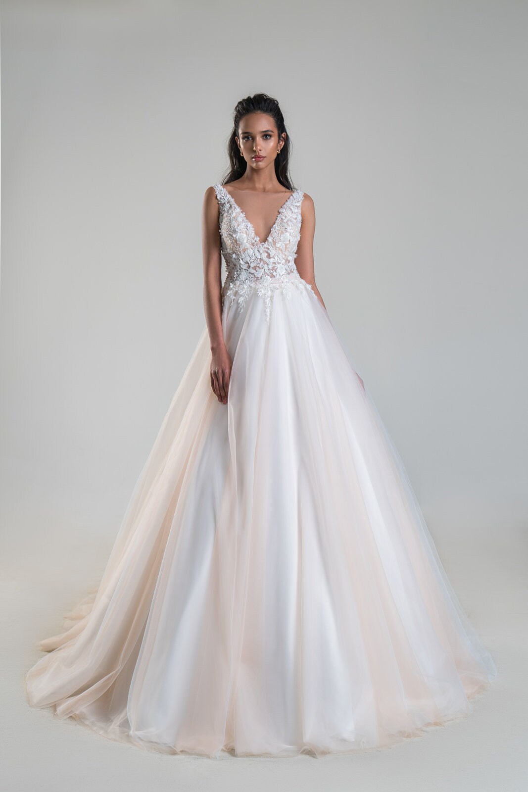 A-line Wedding Dress Everlee V-neck ...