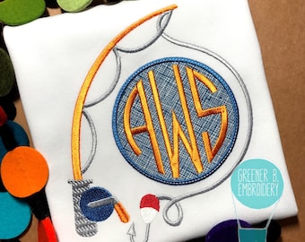 Fishing Shirt / Fishing Applique / Fishing Monogram / Boy Fishing Applique / Boy Monogram / Boy Summer Shirt / Fishing BIrthday / Fish
