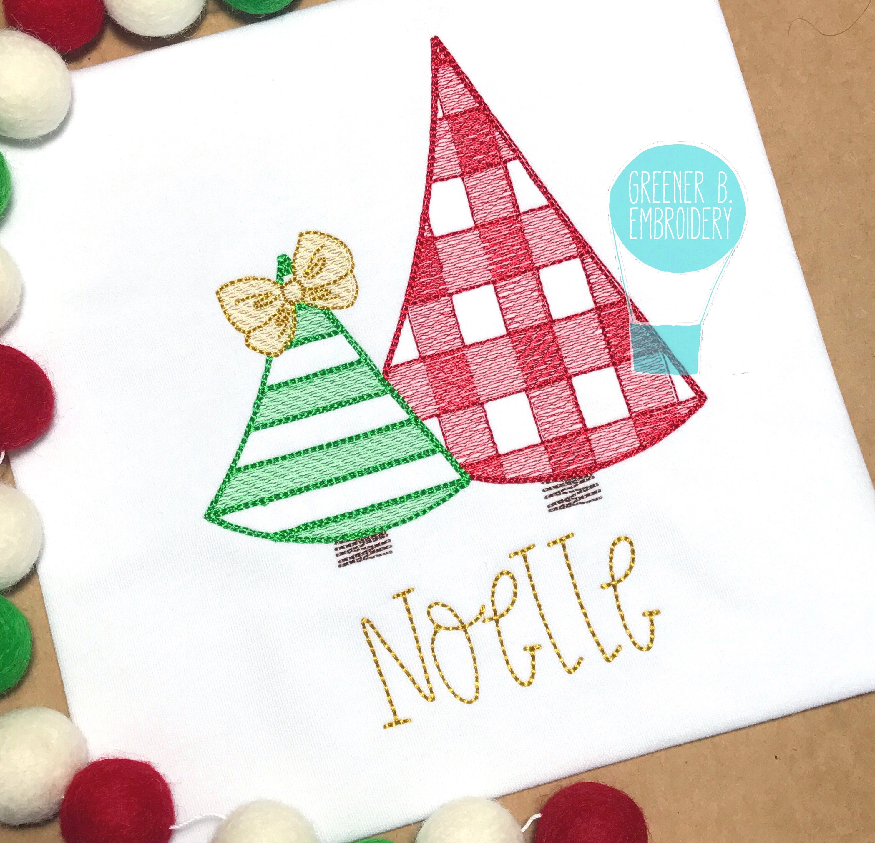 Personalized Christmas Shirt / Girl Christmas Tree / Buffalo Plaid Christmas Tree / First Christmas / 1st Christmas Outfit / Sketch Tree